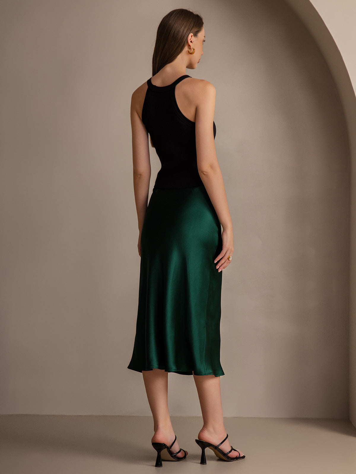 Reyanna™ | Elegant Basik Kjol i Ren Silke