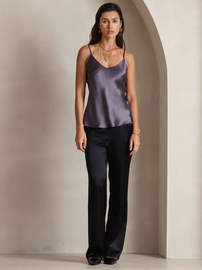 Reyanna™ | V-ringning Ren Silke Spaghettiband Camisole-linne