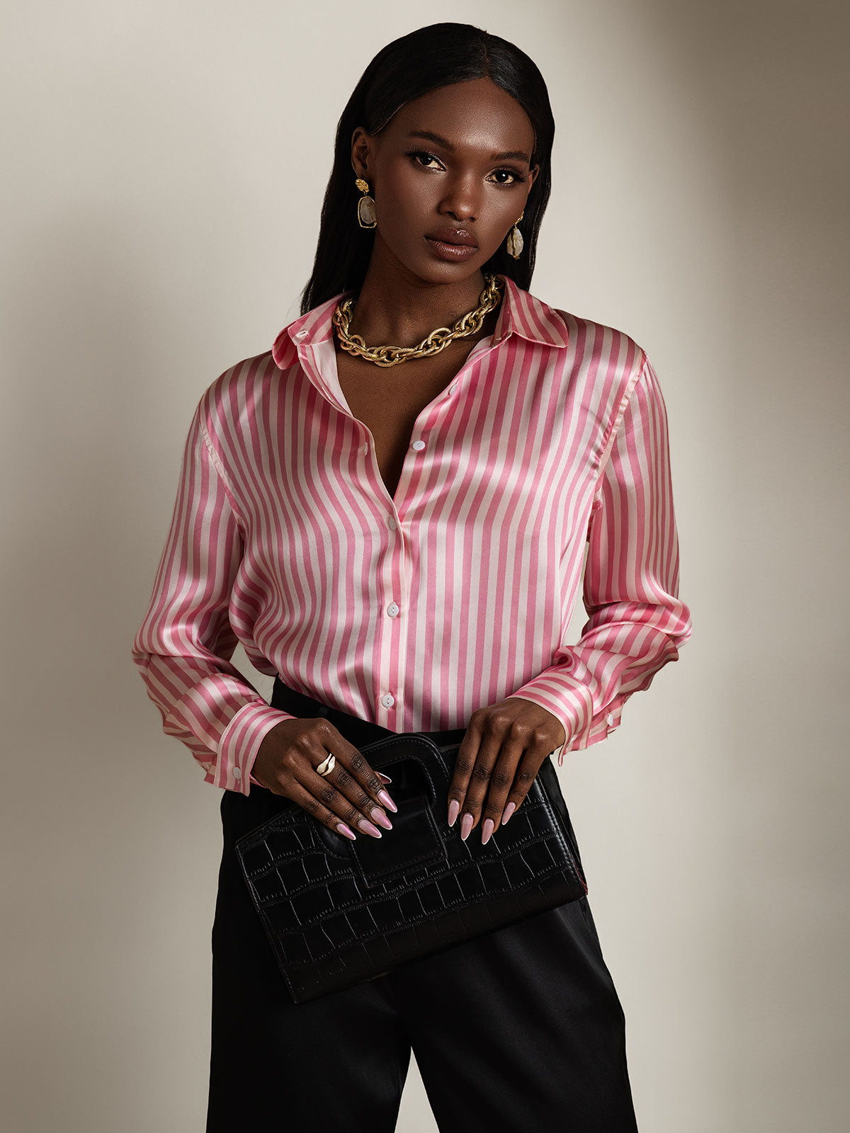 Reyanna™ | Basic Military Lapel Skjorta
