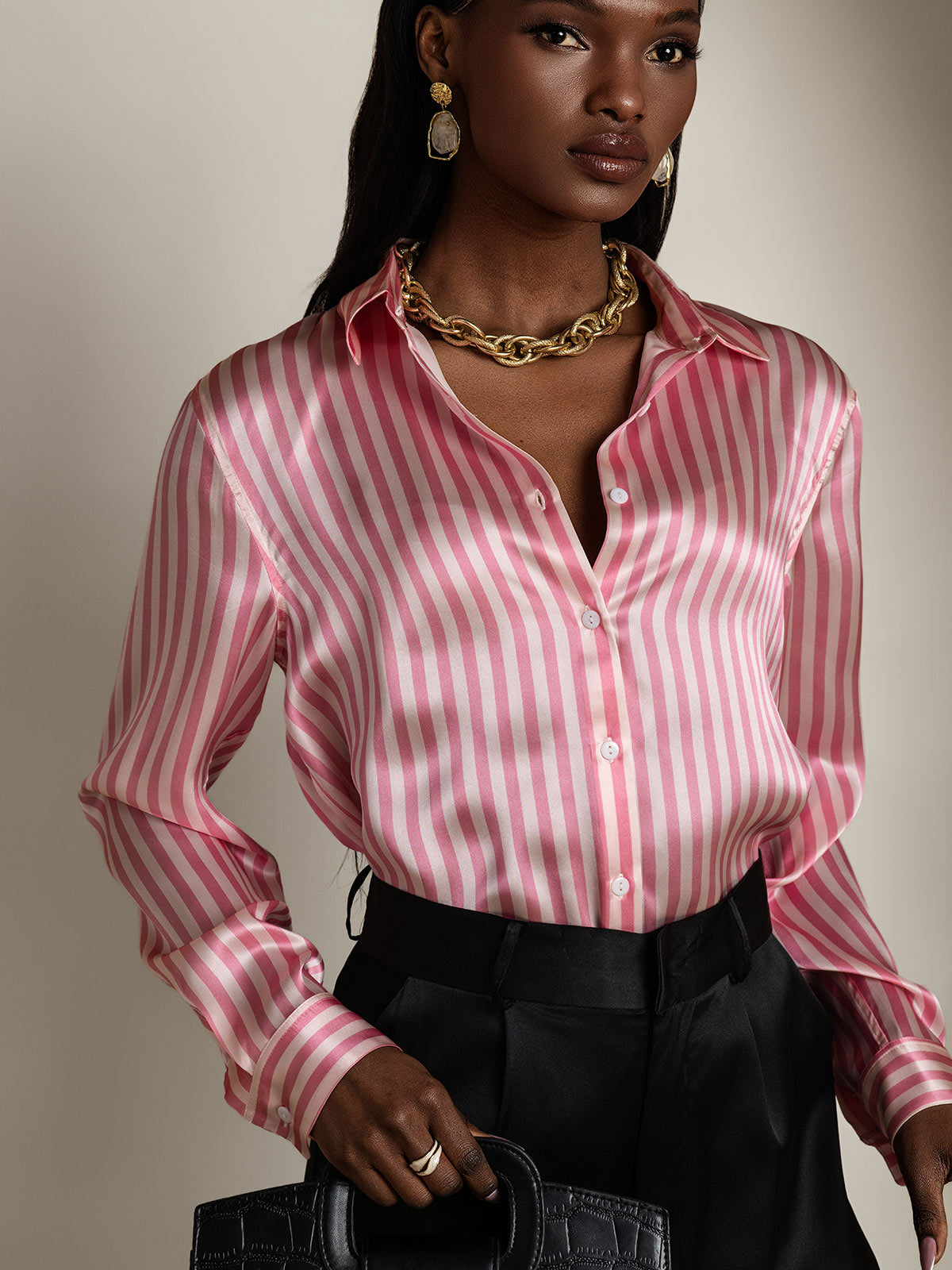 Reyanna™ | Basic Military Lapel Skjorta