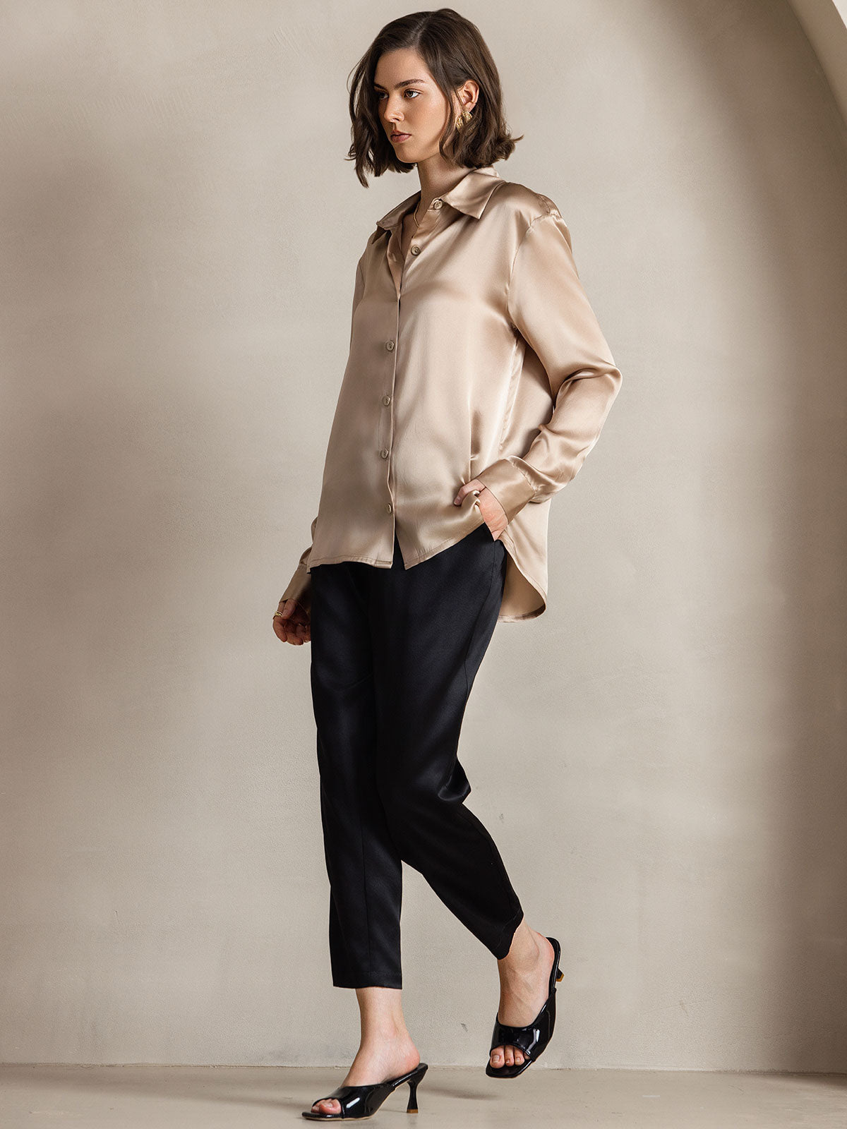 Reyanna™ | Basic Military Lapel Skjorta