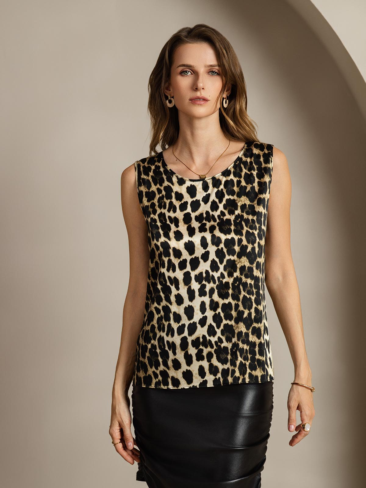 Reyanna™ | Silke Rund Hals Linne
