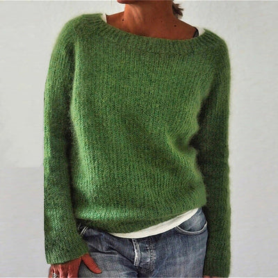 Reyanna™ | Casual Solid Color Soft Crew-neck Sweater