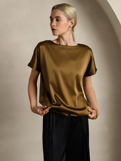 Reyanna™ |Silkesklassisk Avslappnad T-shirt med Kort Ärme