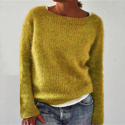 Reyanna™ | Casual Solid Color Soft Crew-neck Sweater