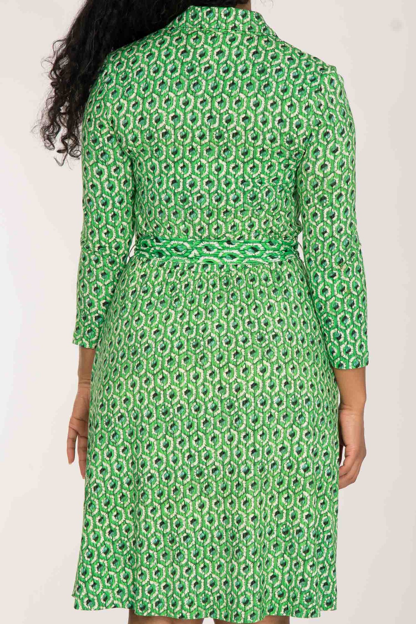 Forever mine placket short jersey dress - Green