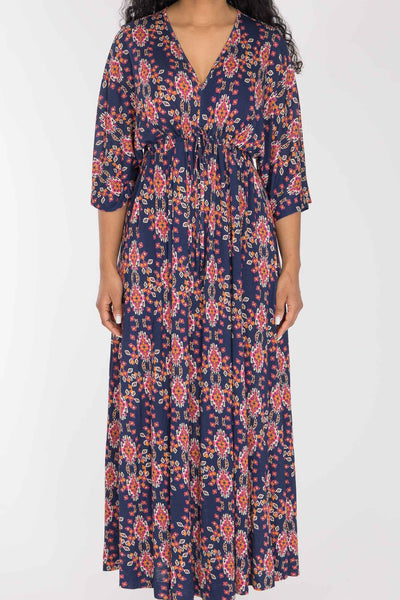 To wear everywhere maxi jersey dress - Navy