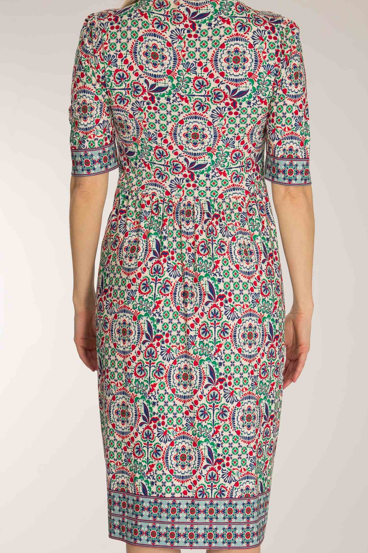 Ideal short jersey dress - Blue folklore