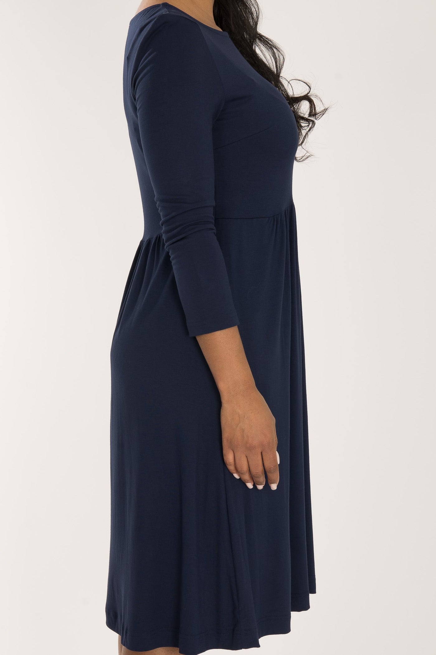 Ideal short jersey dress - Navy