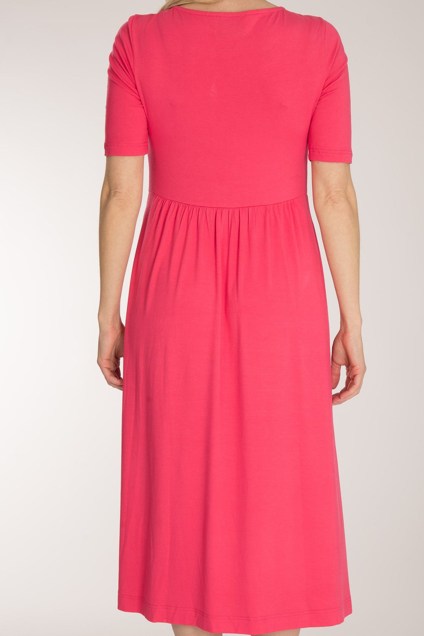 Ideal midi jersey dress - Blush pink