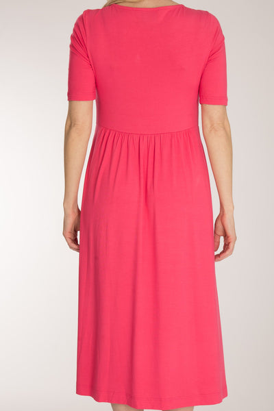 Ideal midi jersey dress - Blush pink