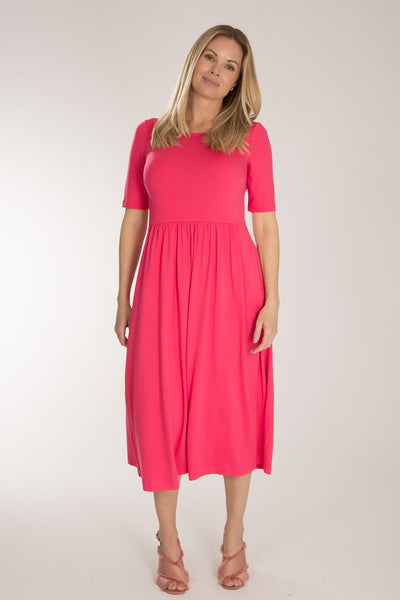 Ideal midi jersey dress - Blush pink