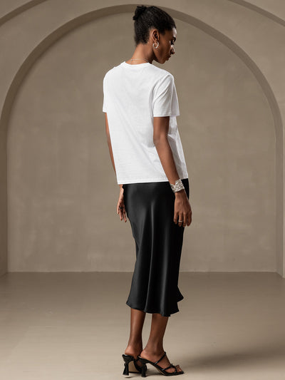 Reyanna™ | Silkestrikad Rundhals T-shirt