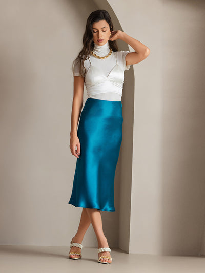 Reyanna™ | Elegant Basik Kjol i Ren Silke