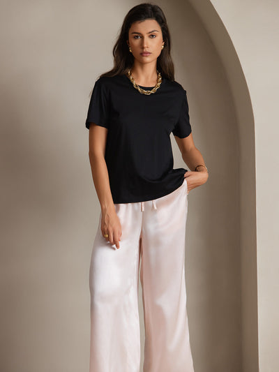 Reyanna™ | Silkestrikad Rundhals T-shirt