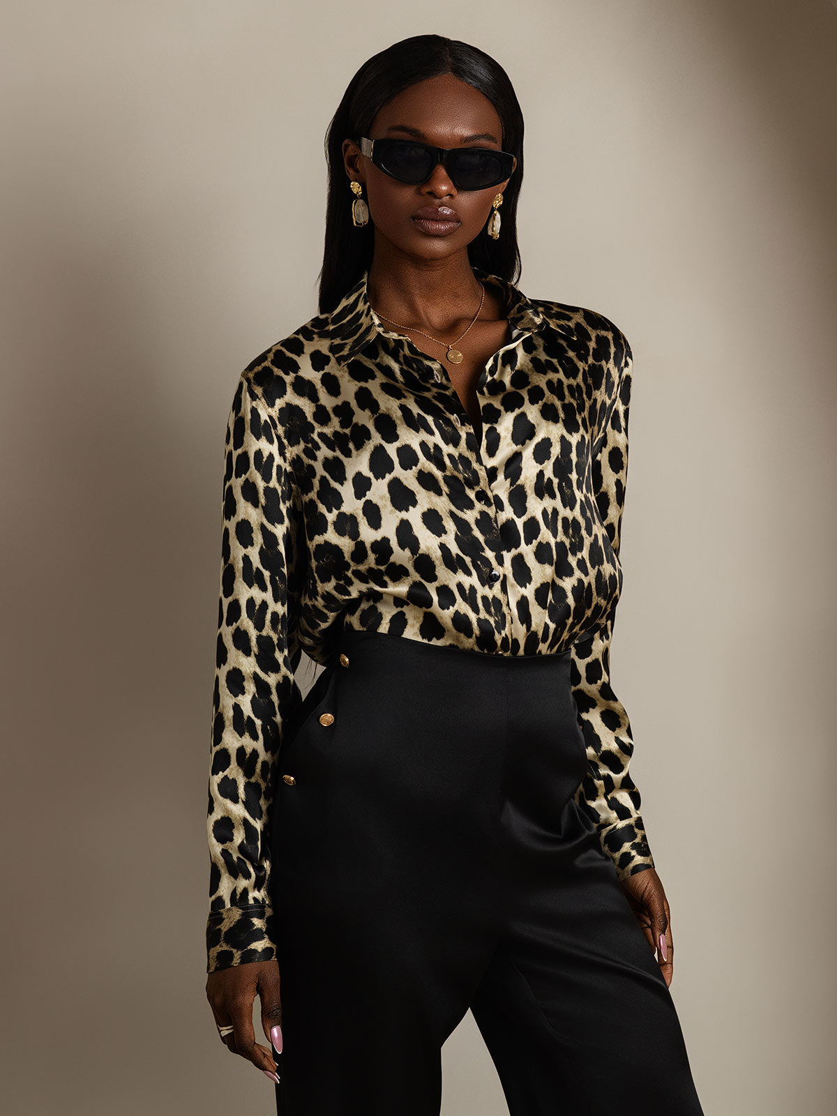 Reyanna™ | Basic Military Lapel Skjorta