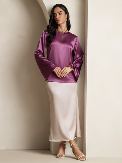 Reyanna™ | Silke Långärmad Blus