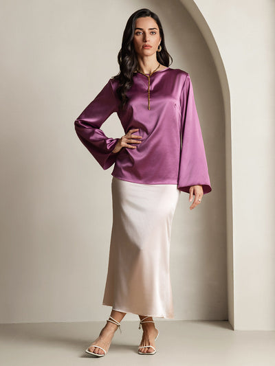 Reyanna™ | Silke Långärmad Blus