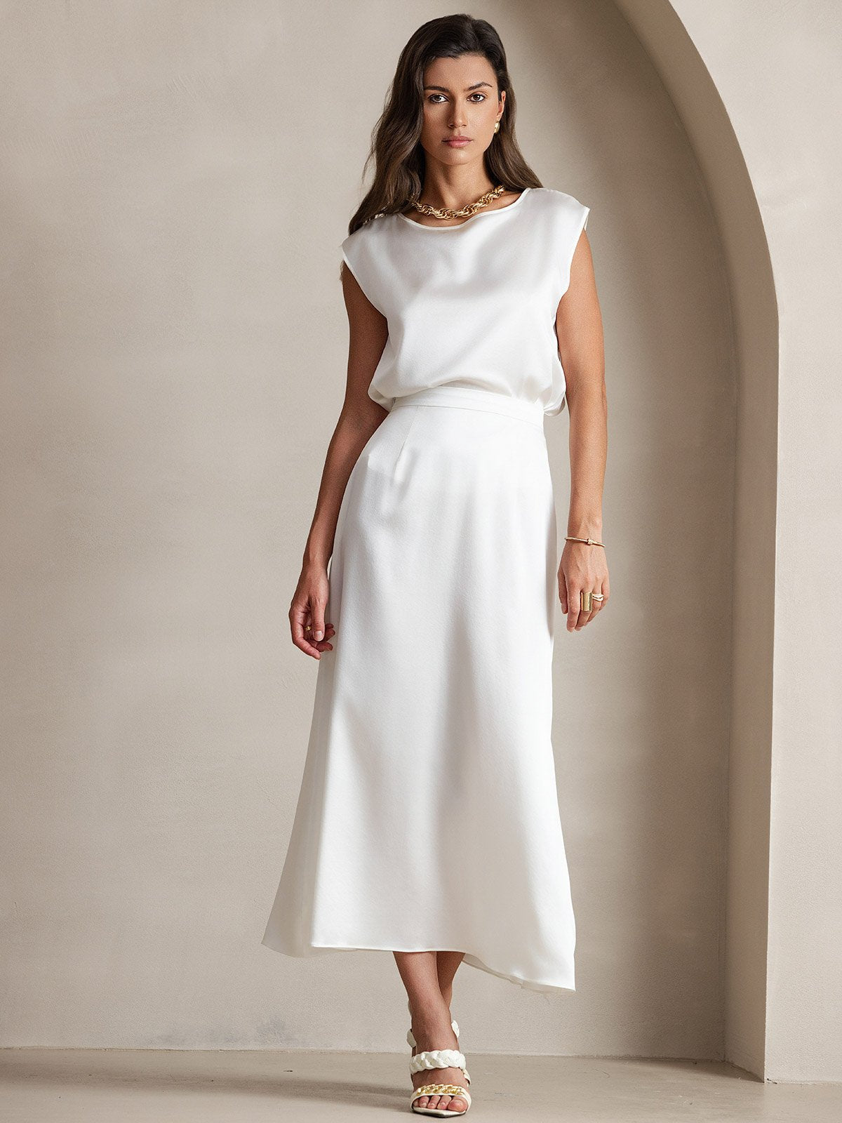 Reyanna™ | Siden Klassisk Maxikjol