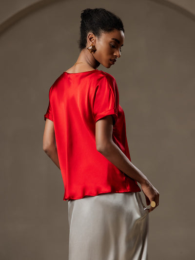 Reyanna™ |Silkesklassisk Avslappnad T-shirt med Kort Ärme