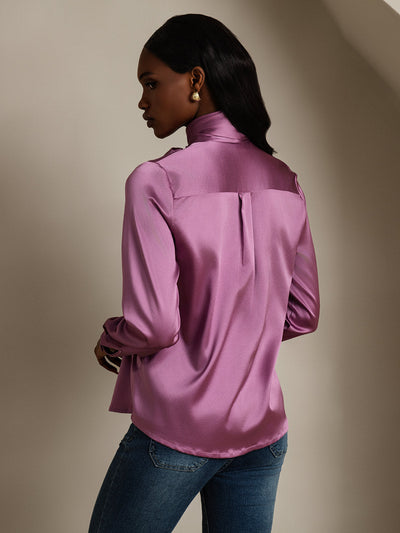 Reyanna™ | Sidenmode Slipskrage Skjorta