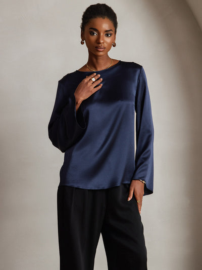 Reyanna™ | Silke Långärmad Blus