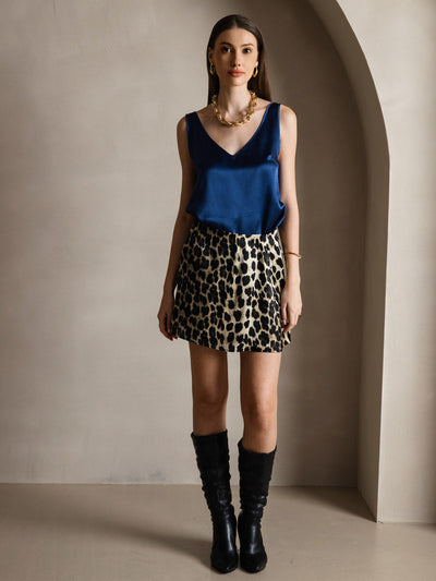Reyanna™ | Silke V-ringning Tirantes Camiseta Top