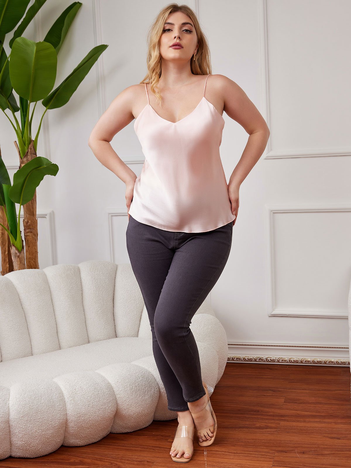 Reyanna™ | Ren Silke Spaghetti Band Plus Size Camisole