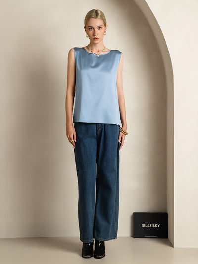 Reyanna™ | Silke Rund Hals Linne