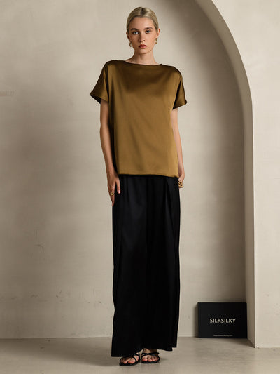 Reyanna™ |Silkesklassisk Avslappnad T-shirt med Kort Ärme