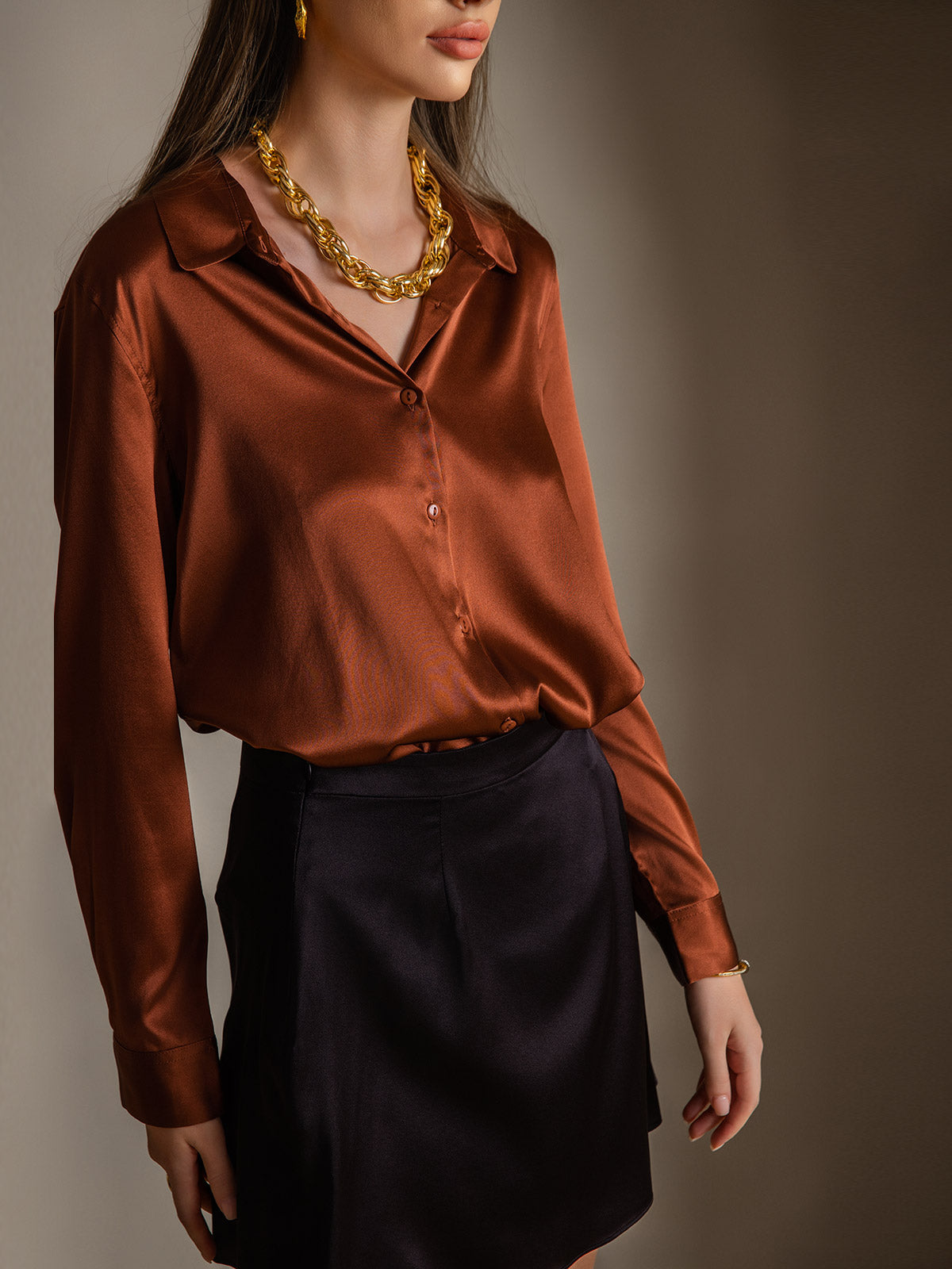 Reyanna™ | Basic Military Lapel Skjorta