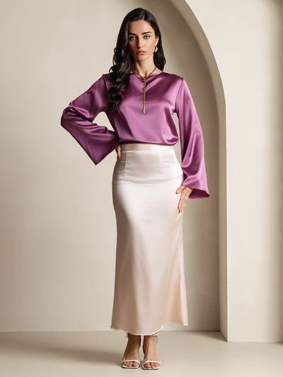 Reyanna™ | Silke Långärmad Blus