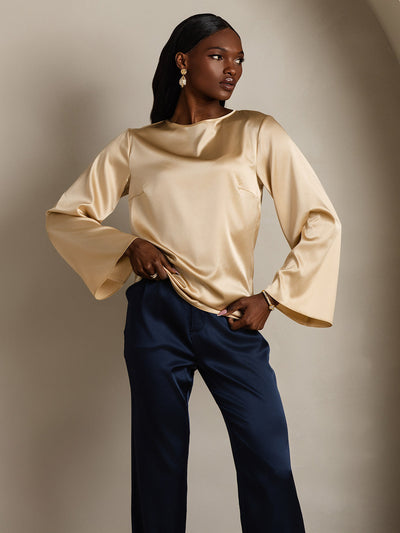 Reyanna™ | Silke Långärmad Blus