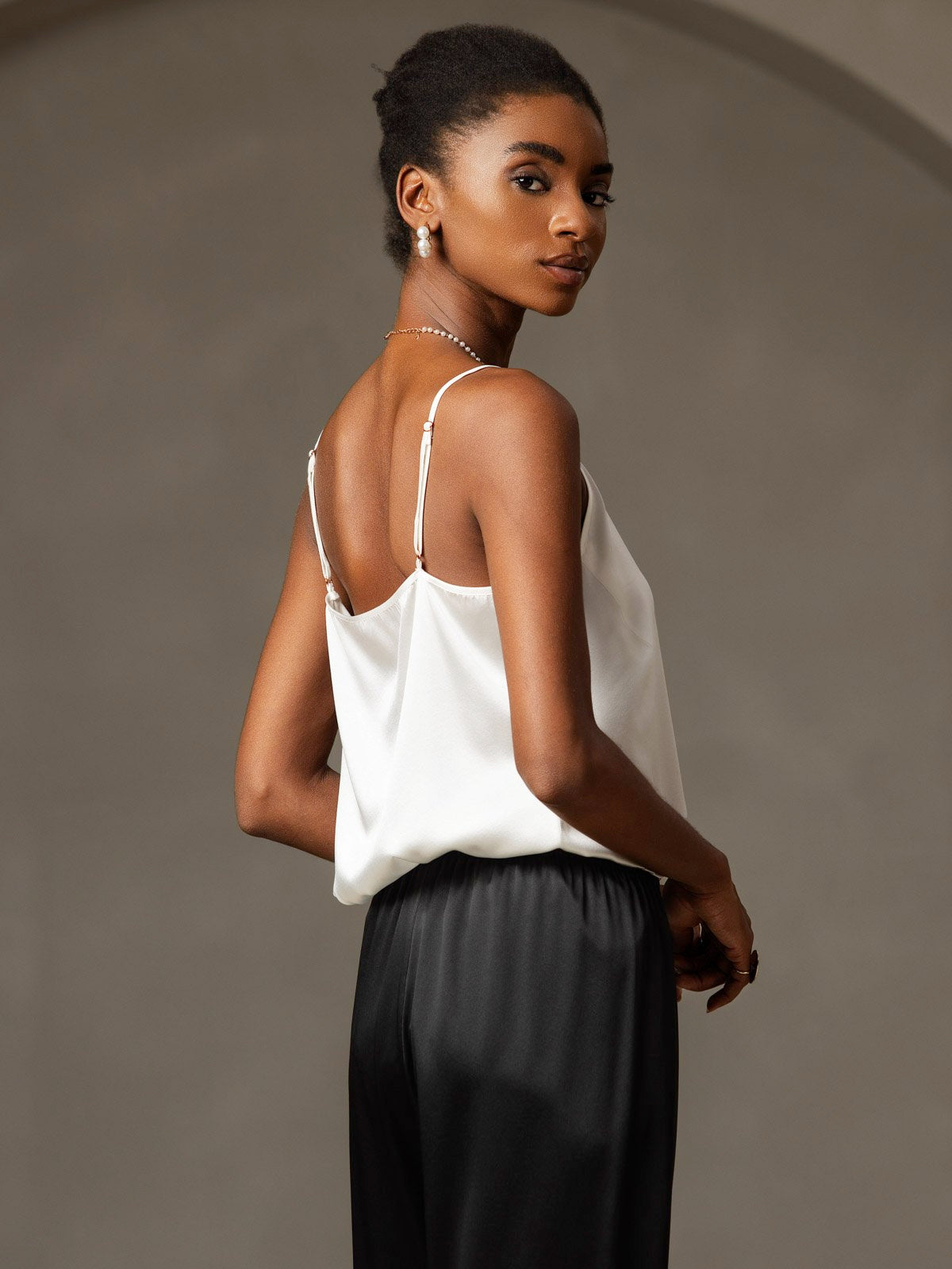 Reyanna™ | Silkes Avslappnad Spaghettiband Camisole-linne