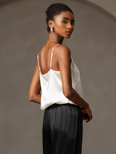 Reyanna™ | Silkes Avslappnad Spaghettiband Camisole-linne