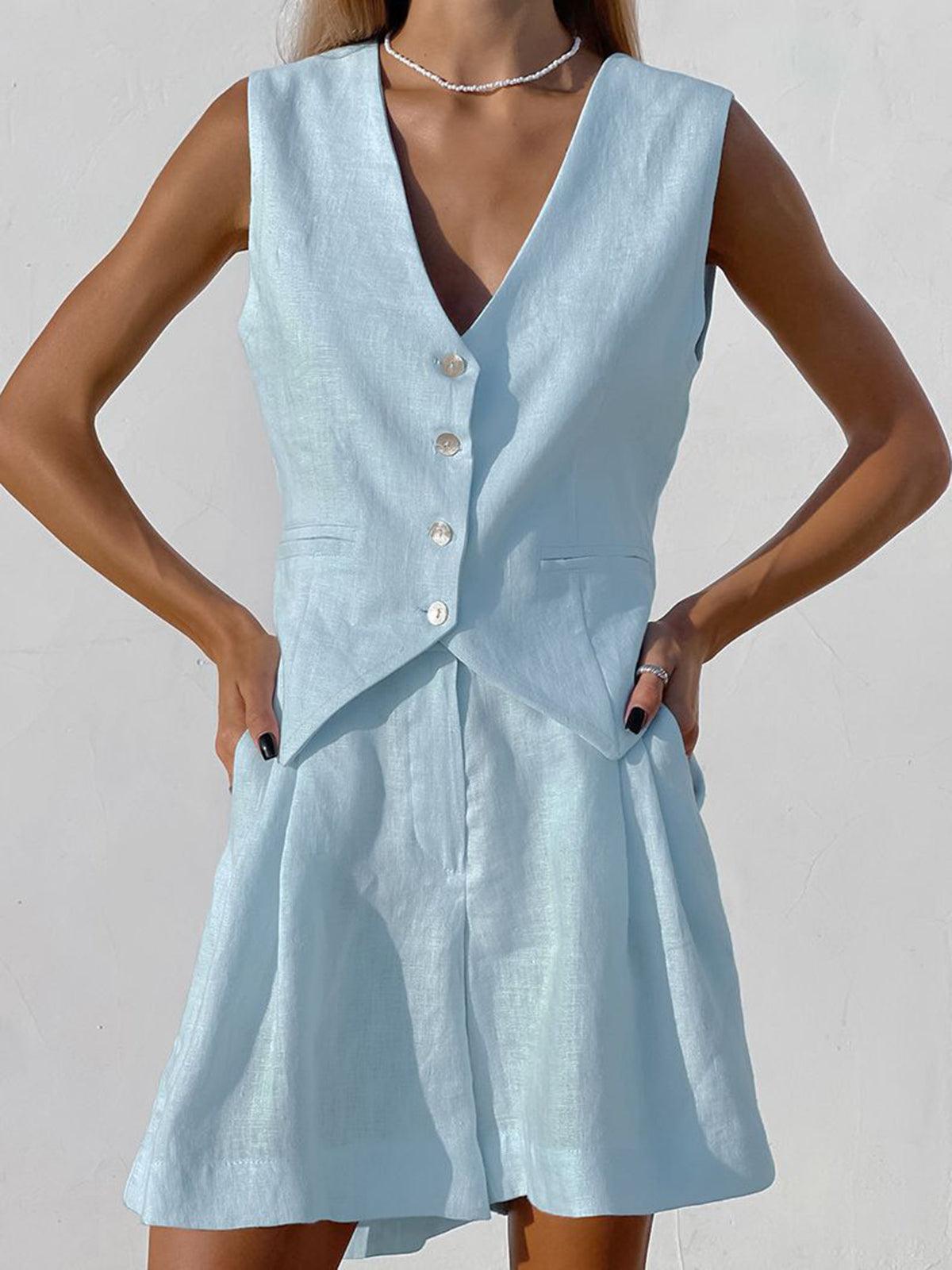 Reyanna™ | Paros Cover Up Two Piece Shorts Set