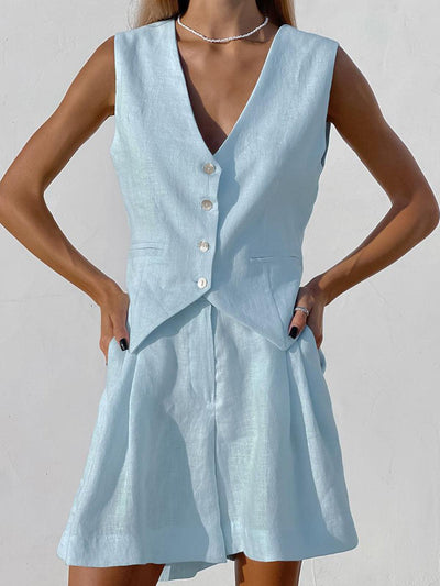 Reyanna™ | Paros Cover Up Two Piece Shorts Set