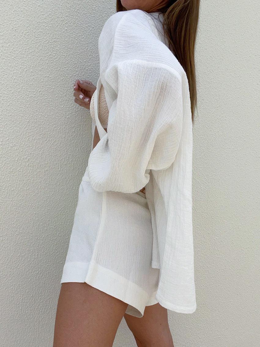 Reyanna™ | Cotton Wonderland Tied Two Piece Shorts Set