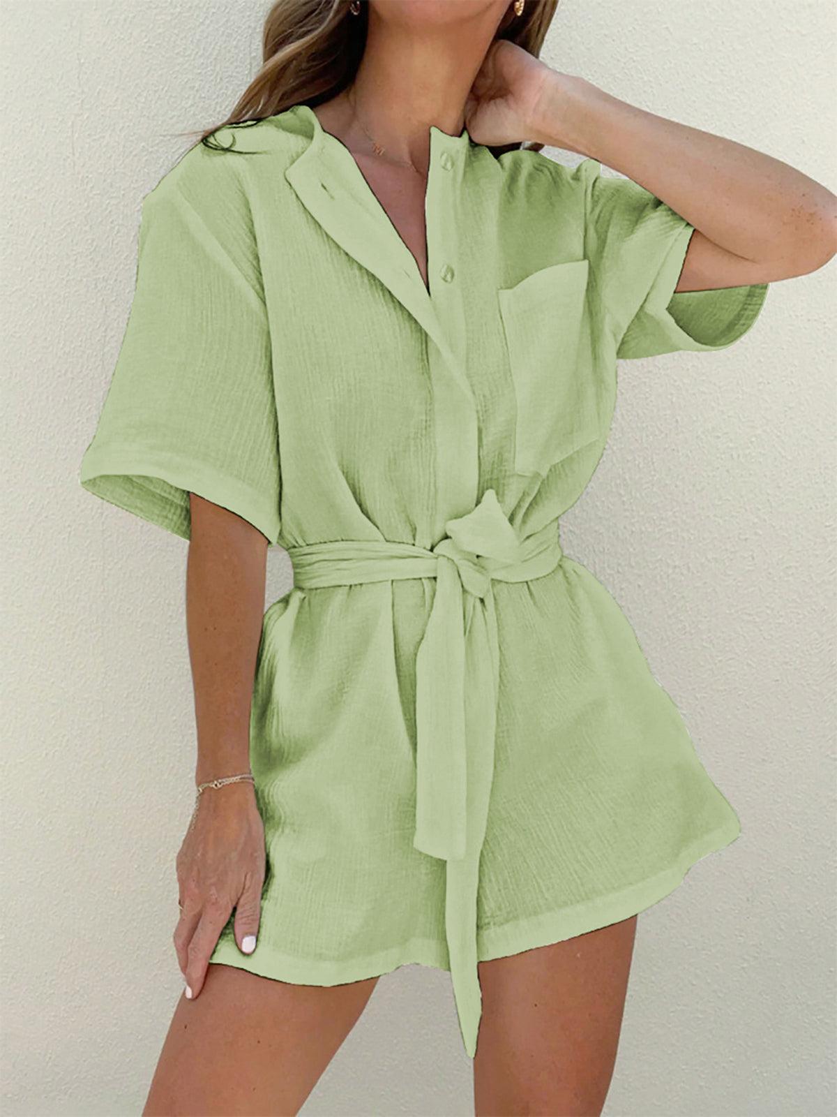Reyanna™ | Tied Cotton Jumpsuit
