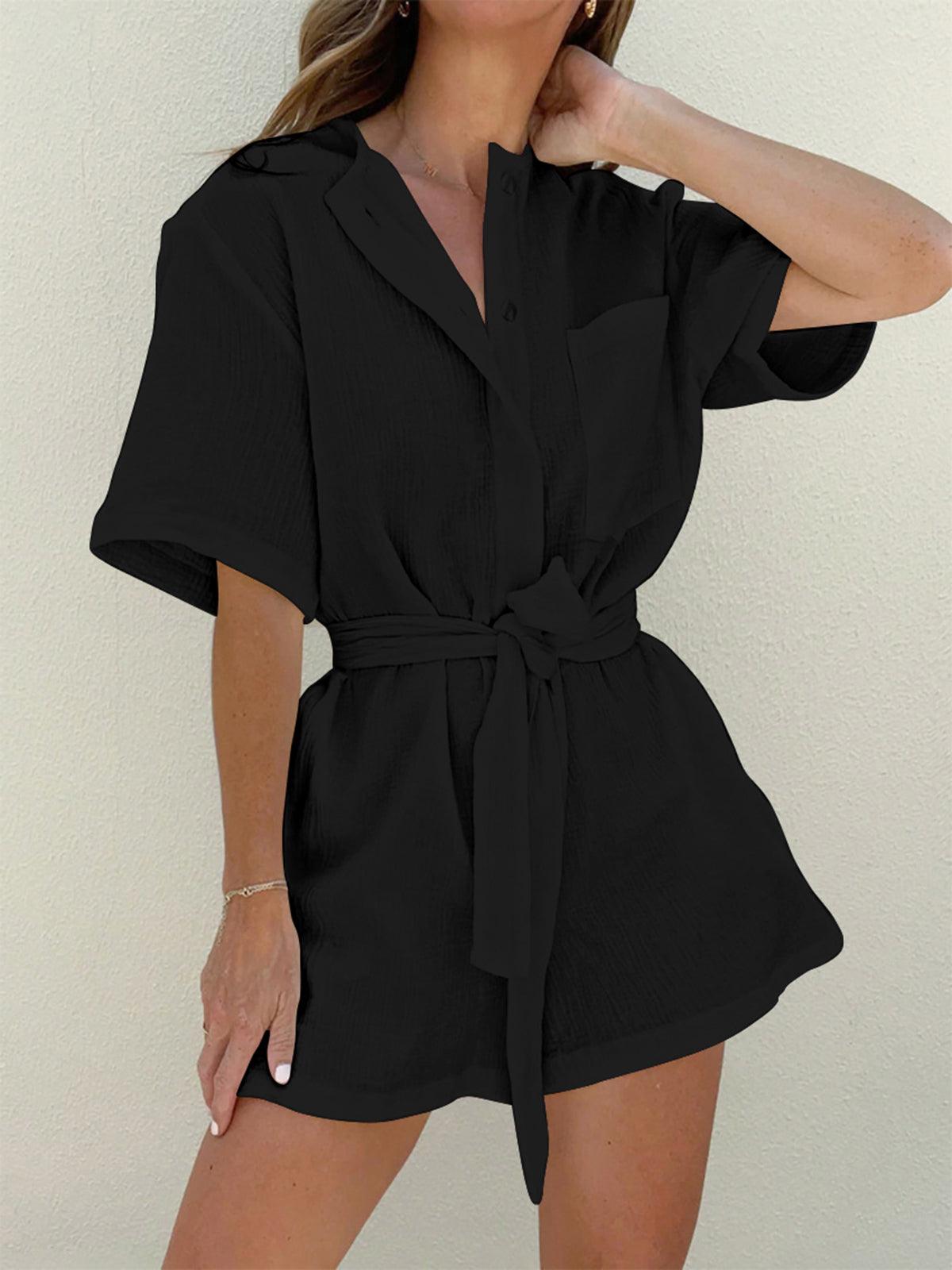 Reyanna™ | Tied Cotton Jumpsuit