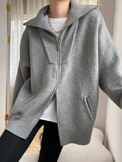 Reyanna™ | Oversized Open Collar Cardigan