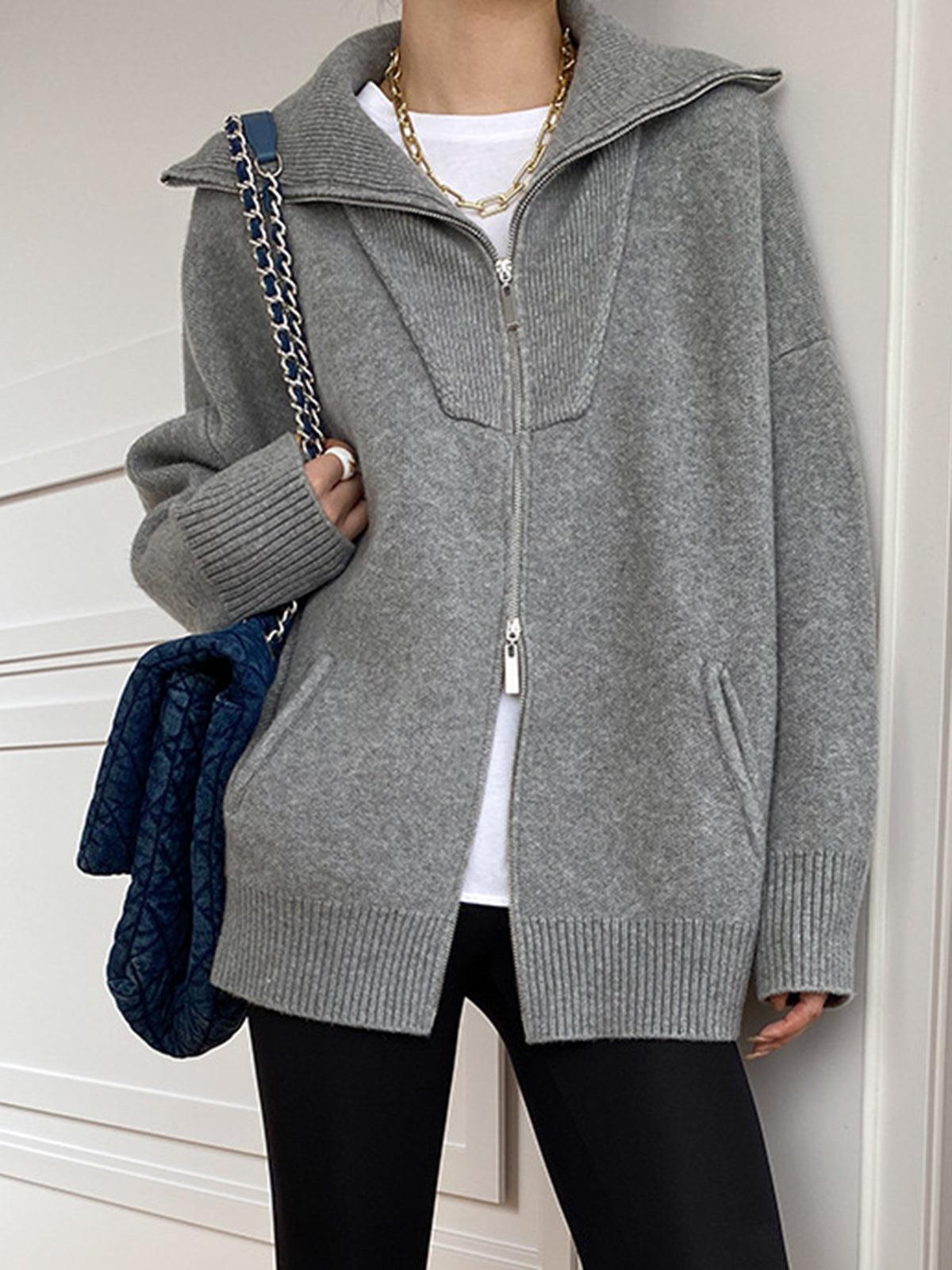 Reyanna™ | Oversized Open Collar Cardigan