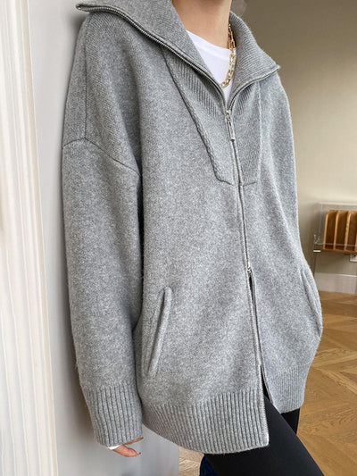 Reyanna™ | Oversized Open Collar Cardigan