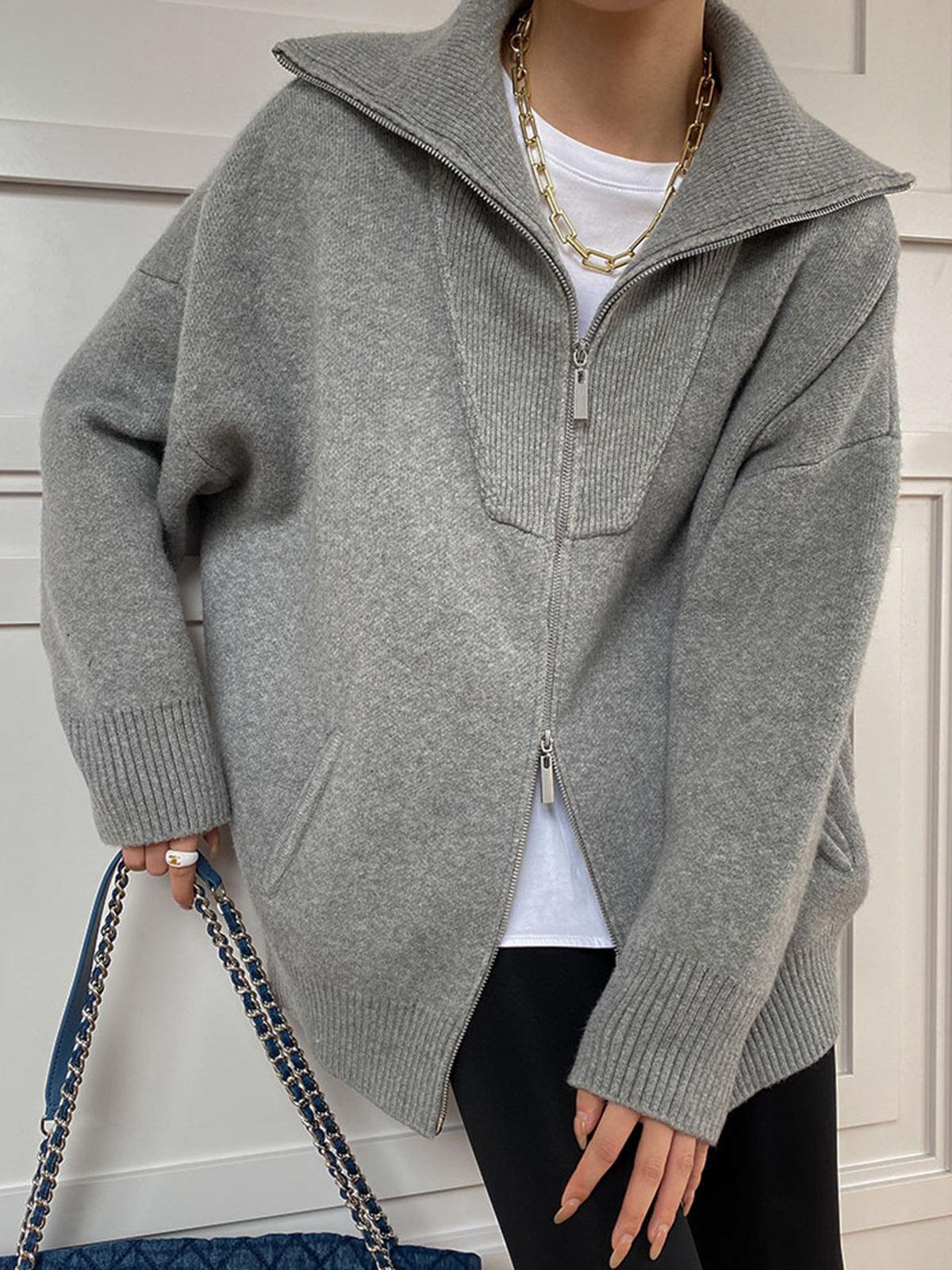 Reyanna™ | Oversized Open Collar Cardigan