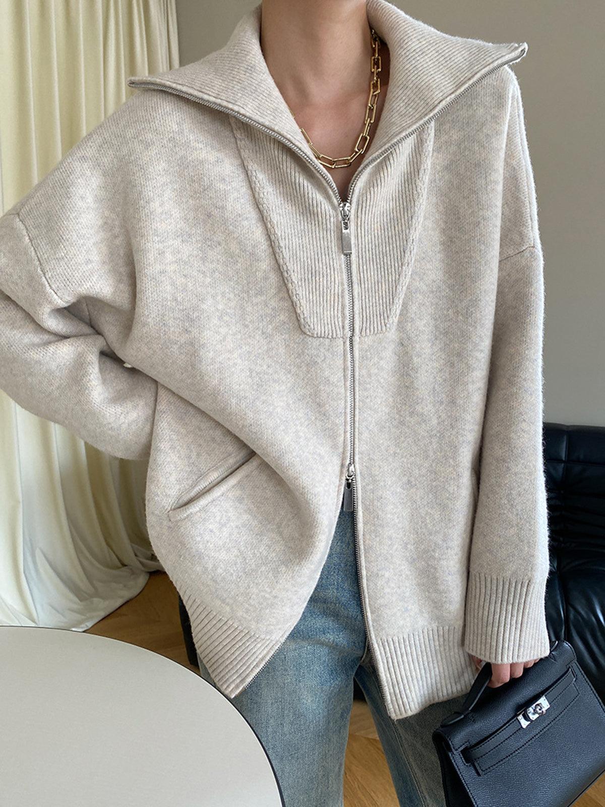 Reyanna™ | Oversized Open Collar Cardigan