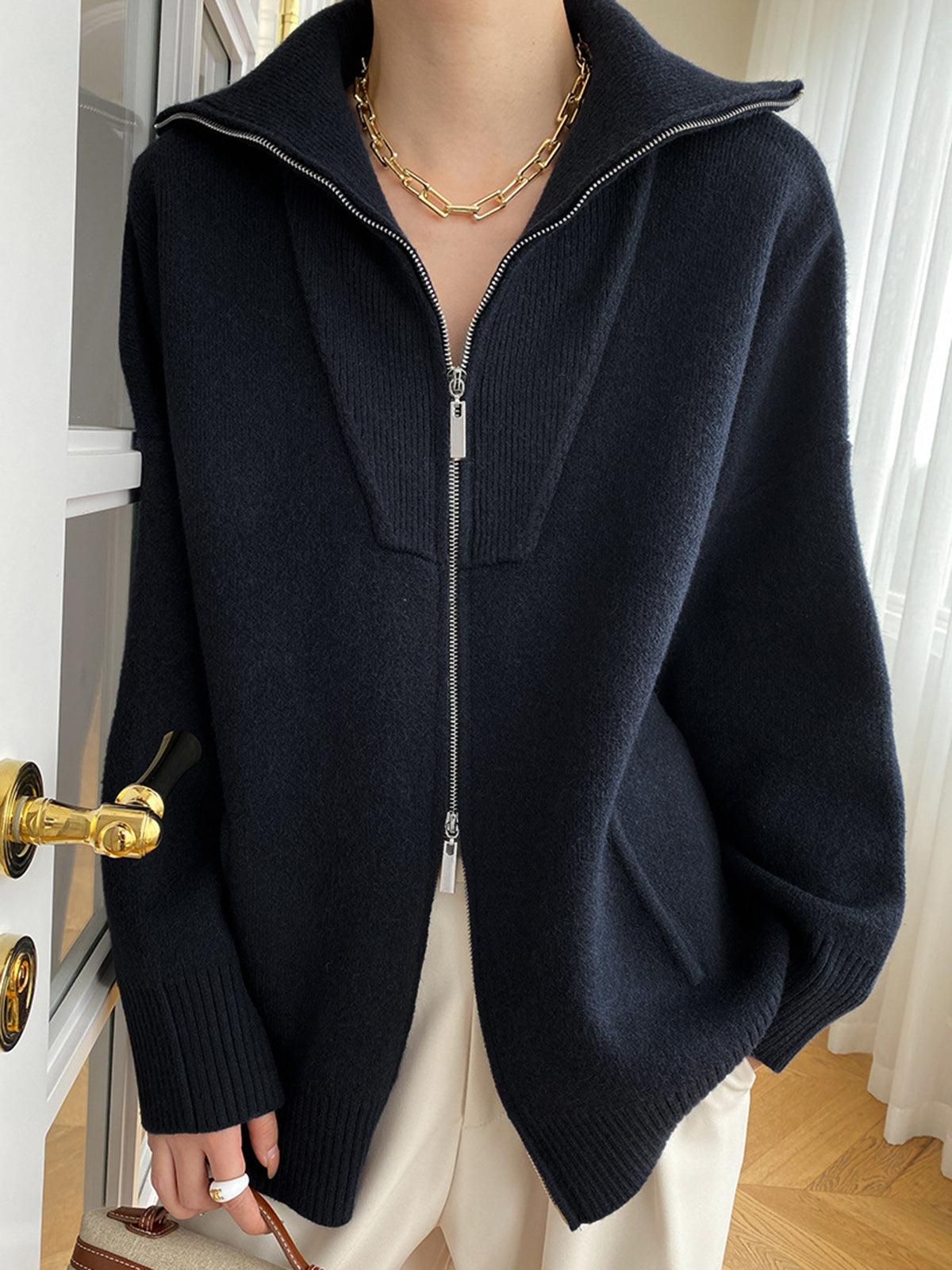 Reyanna™ | Oversized Open Collar Cardigan
