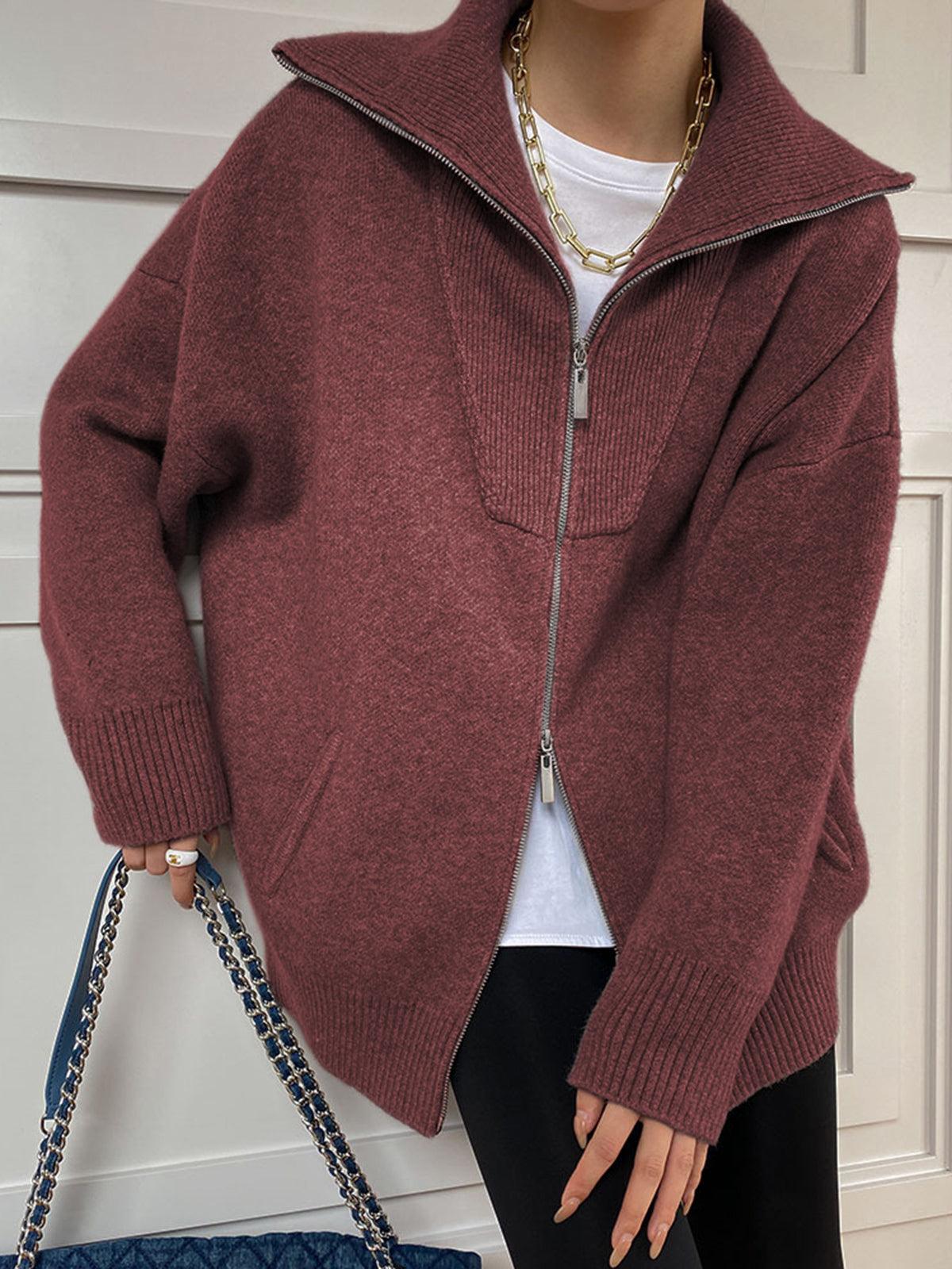 Reyanna™ | Oversized Open Collar Cardigan