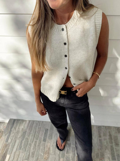 Reyanna™ | Casual Button Up Sweater Vest