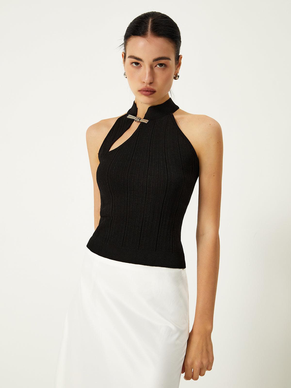 Reyanna™ | Asymmetrical Button Sweater Vest