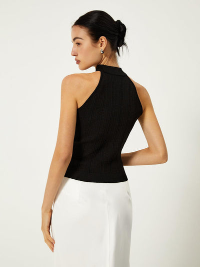 Reyanna™ | Asymmetrical Button Sweater Vest